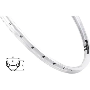 Cyklistika Ráfek Force Prime 559-21 32 děr V-brzdy stříbrná (26)