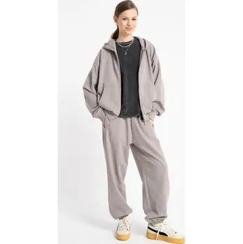 Dívčí mikina Reporter Young | Dívčí béžová mikina s kapucí a autorským potiskem na zádech zdobeným kamínky - Barva BÉŽOVÁ, Velikost 140 253-0555G-19-600-1