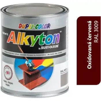 ALKYTON - Alkyduretanová antikorozní barva na kov 2v1 bez základu oxidovaná červená lesklá 5L