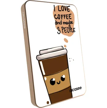 Powerbanka Picasee Powerbanka s MagSafe 5 000 mAh Zlatá - Cute coffee