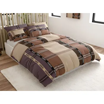 Povlečení Textilomanie Daniela béžové 140 x 200, 2x 70 x 90 cm knoflíky