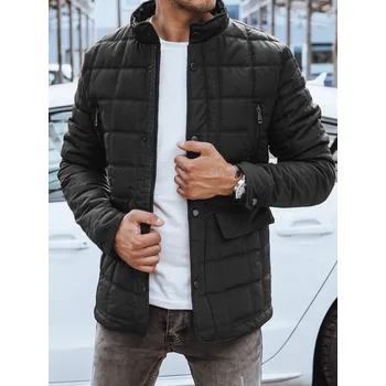 Pánská móda Pánská přechodná černá bunda Dstreet DStreet černá 3215110