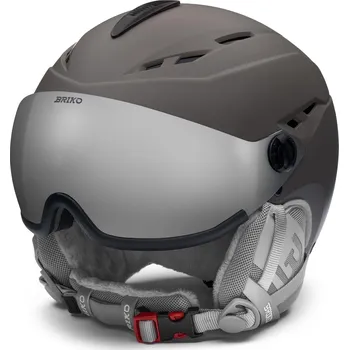 BRIKO Lyžařská helma CHIONE VISOR ŠEDÁ