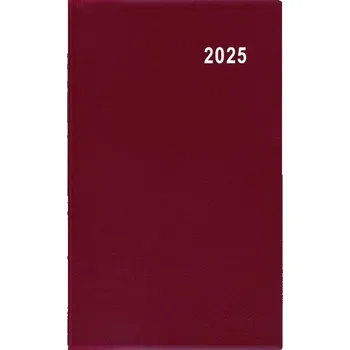 Kalendář Diář 2025 Diana PVC bordó kapesní