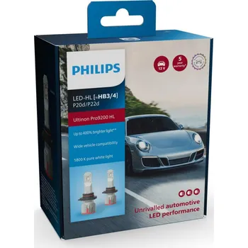 Autožárovka Philips HB3/4 12V P20d/P22d Ultinon Pro9200 HL 5800K NOECE 2ks 11005U92X2