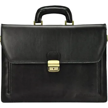 Kabelka Hladká kožená aktovka Gregorio no. 819 černá | KabelkyproVas.cz