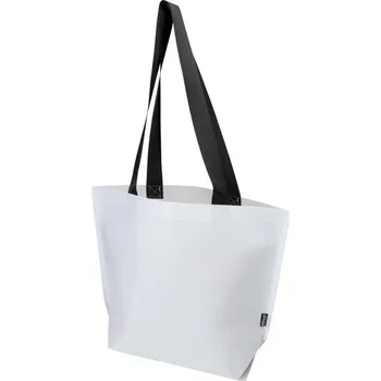 Duo nákupní taška z recyklovaného GRS s dvojitou laminací, 18 l - Bílá