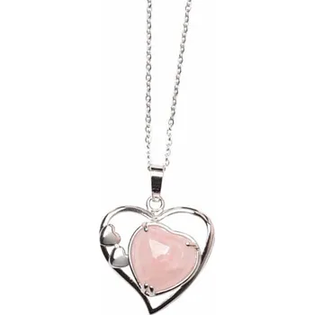 Náhrdelník Růženín srdce náhrdelník z nerez oceli délka cca 45 cm
