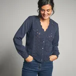 Blancheporte Ažurový svetr nám. modrá 34/36