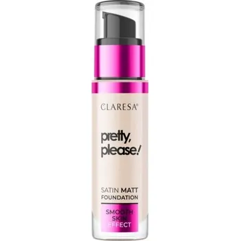 Přípravek na tvář Claresa PRETTY, PLEASE SATIN MATT FOUNDATION matující make-up na obličej 01, 33 g