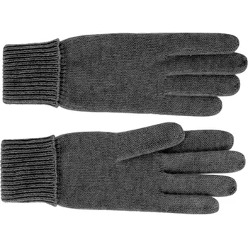 Rukavice Fiebig - Headwear since 1903 Dámské tmavé šedé rukavice - Fiebig vlna a kašmír Velikost Rukavice: 7 (M)