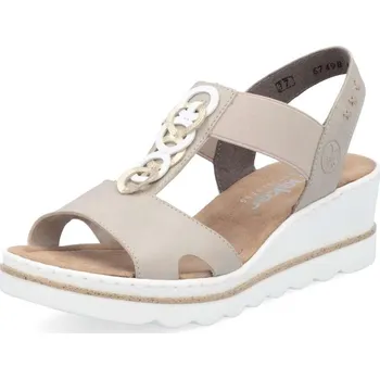 Dámské sandále Dámské sandály RIEKER 67498-62 béžová S6 42