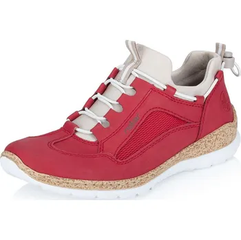 Dámské polobotky Dámské polobotky RIEKER N42F9-33 červená S6 39