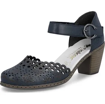 Dámská móda Dámské sandály RIEKER 40902-14 modrá S6 38