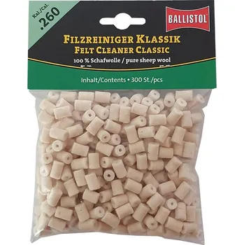 Příslušenství pro sportovní střelbu Plstěné válečky Ballistol Classic .26, 300 ks