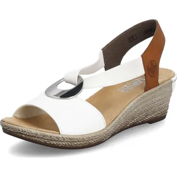 Dámské sandále Dámské sandály RIEKER 624H6-81 bílá S6 41