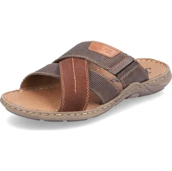 Pánské pantofle Pánské nazouváky RIEKER 22053-25 hnědá S6 42