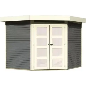 Zahrada LANIT PLAST, s.r.o. dřevěný domek KARIBU GOLDENDORF 5 (61863) terragrau LG3884