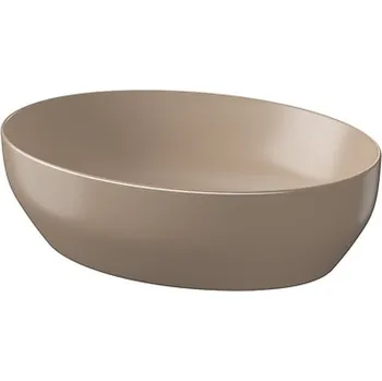 Umyvadlo CERSANIT 3D Umyvadlo Cersanit Farva 50 na desku oválné, cappuccino mat, K712-021 K712-021