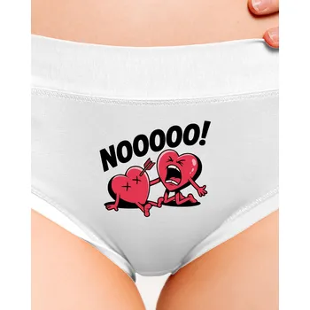 Souprava dámského spodního prádla Bastard Zásah do srdce dámské kalhotky White