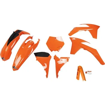 UFO sada plastů a kryty tlumičů KTM SX 125/150/250 '11-'12, SX-F 250/350/450 '11-'12 (oranžová)