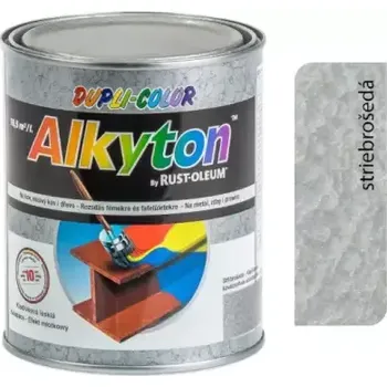 ALKYTON - Samozákladový email na kov, dřevo a beton kladívkový stříbrošedý 750ml