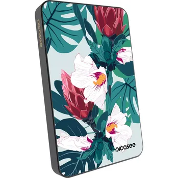 Powerbanka Picasee Powerbanka s MagSafe 5 000 mAh Šedá - Rhododendron