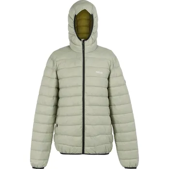 Pánská větrovka REGATTA Pánská zateplená bunda s kapucí ZELENÁ