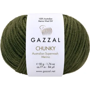 Příze Příze Gazzal Chunky 152 khaki