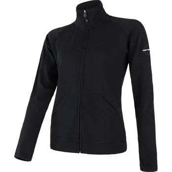 Dámská mikina SENSOR MERINO UPPER dámská mikina celozip černá M