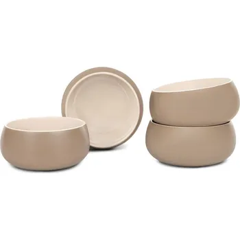 Béžové misky v sadě 4 ks z kameniny 600 ml Terra Luma – Bonami Selection ID_1814108