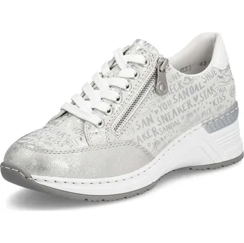Dámská obuv Dámské tenisky RIEKER N4316-90 stříbrná S6 39