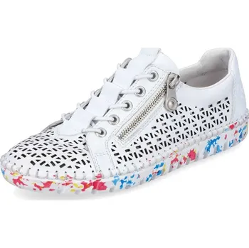 Dámské polobotky Dámské polobotky RIEKER M2357-80 bílá S6 42