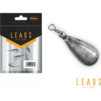Delphin LEADS Hruška s obratlíkem / 5ks - 11g