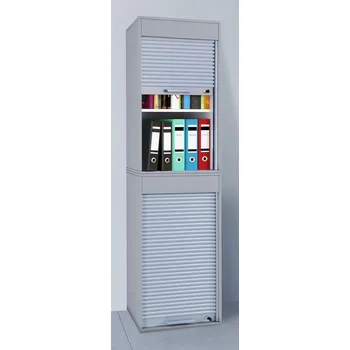 Policová skříň VCM Kancelářská skříň Aktos XL, šedá 487074