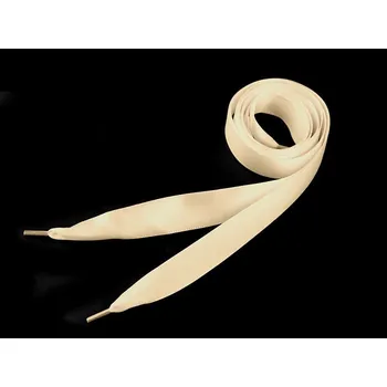 Tkaničky do bot Saténové tkaničky do bot, tenisek a mikin délka 110 cm, malé, 6 krémová světlá