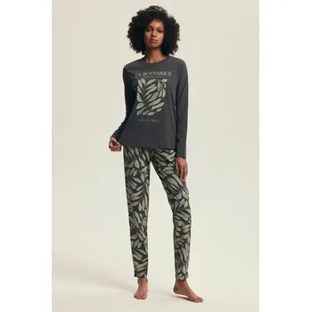 Dámské pyžamo Dámské pyžamo Henderson Danna šedé- dlouhé, Grey S i384_7813289