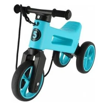 Odrážedlo Odrážedlo FUNNY WHEELS Rider SuperSport tyrkys 2v1+popruh, výš. sedla 28/30cm nos. 25kg 18m+ v sáčku