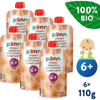 SALVEST Ponn BIO Pyré z dýně, brambor a manga 6× 110 g