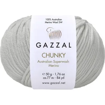 Příze Gazzal Chunky 155 světle šedá