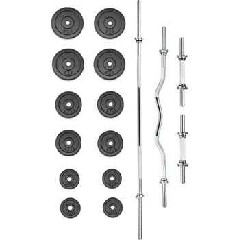 Cyklotrenažér TRINFIT Činkový set PREMIUM kovový 60 kg NO SIZE ČERNÁ