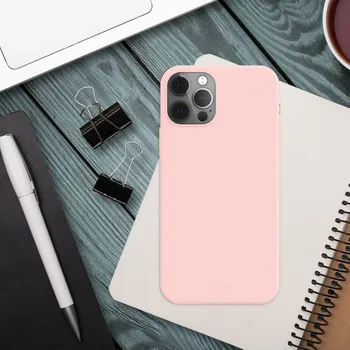 Zadní pogumovaný kryt FIXED Story pro Apple iPhone 15, růžový