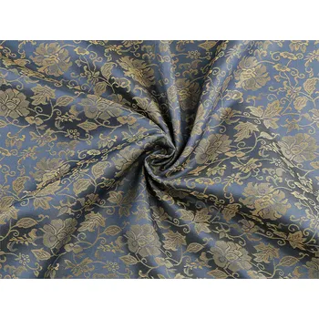 Oděvní brokátová látka s kovovým leskem modrošedá 1 m