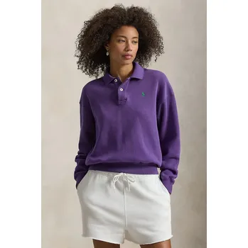 Dámská mikina Mikina Polo Ralph Lauren, XXS, fialová, 48X