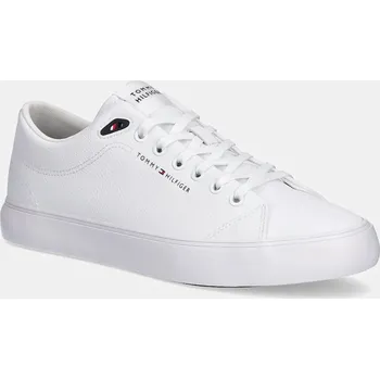 Pánská obuv Tenisky Tommy Hilfiger TH HI VULC CORE LOW LTH II ESS FM0FM05511 bílá 00X, EUR 46