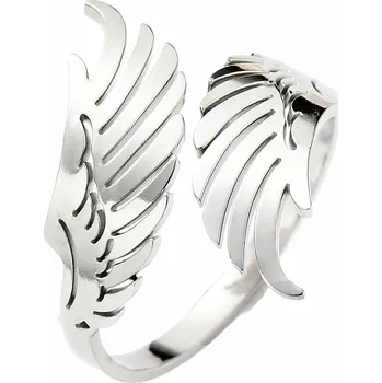 Prsten Dámský ocelový prsten Andělská křídla 58 mm (US 9)