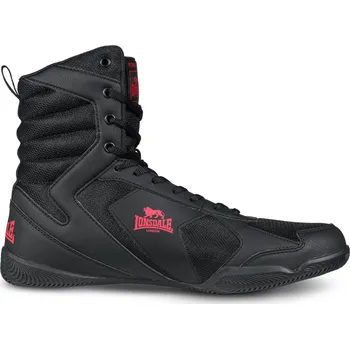 Pánská obuv LONSDALE Boxerské boty Lonsdale Heskin ČERNÁ|ČERVENÁ