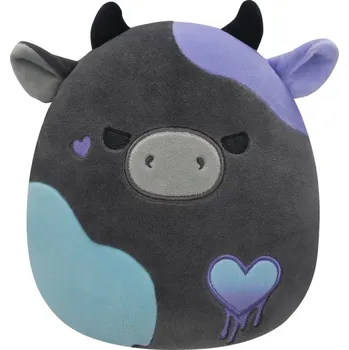 plyšák Squishmallows Tmavě šedá kráva - Smithereens 20 cm