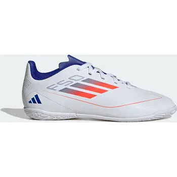 Pánská sálová obuv ADIDAS Kopačky F50 Club Indoor Kids BÍLÁ|MODRÁ|ČERVENÁ