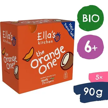Ella's Kitchen BIO Orange One ovocné pyré s mangem 5× 90 g